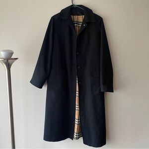 Vintage Forecaster of Boston Black Trench Coat size L/XL